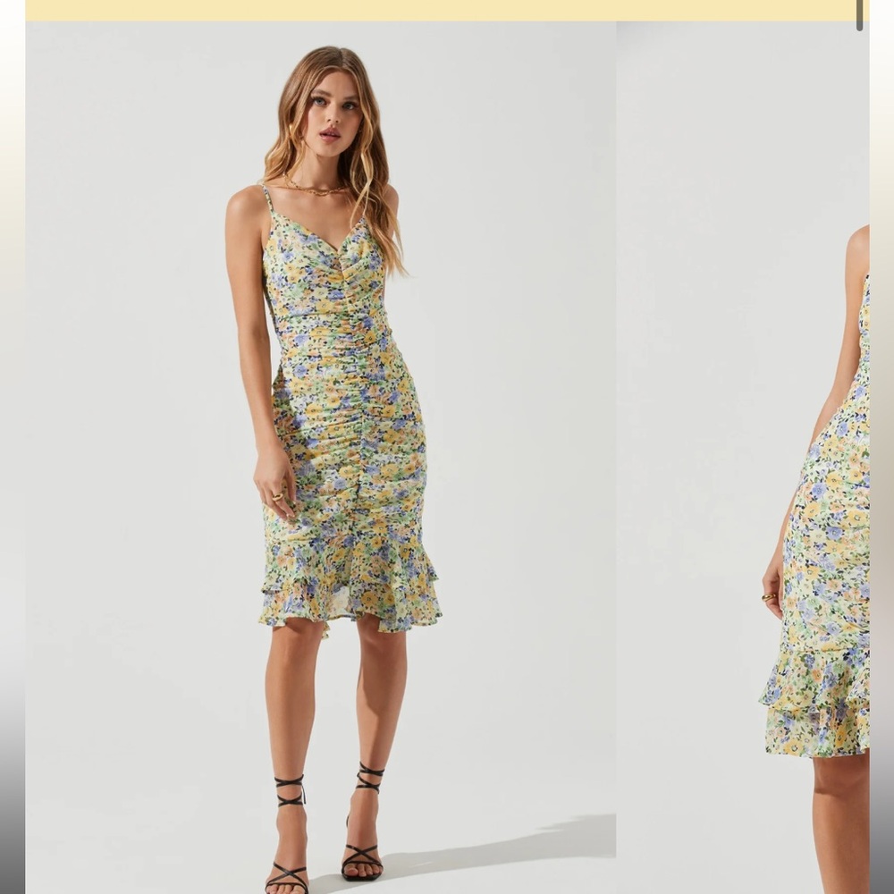 ASTR TAWNY FLORAL DRESS